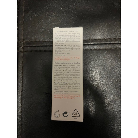 Avene Soothing Eye Contour Cream For Sensitive Eyes 10ml 0.33 Fl Oz New - Picture 3 of 6